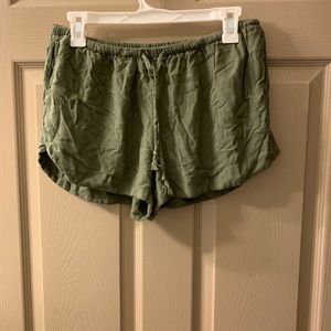 Green shorts